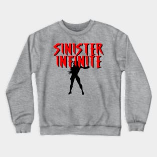 SINISTER INFINITE Female (Black Silhouette) Crewneck Sweatshirt